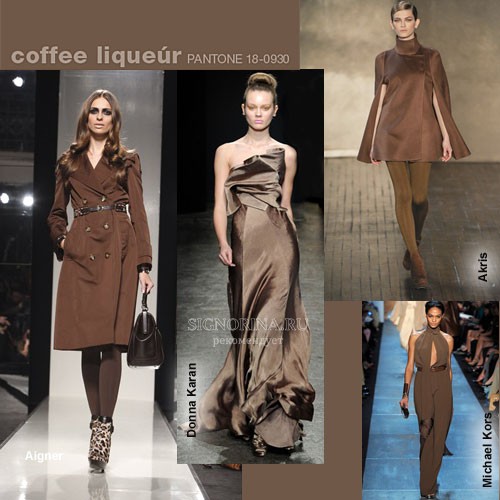 Модные цвета осень-зима 2011-2012: кофейный ликер