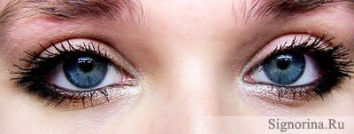 Дневной макияж для голубых глаз: фотоурок