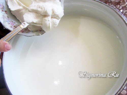 Сыр из молока кефира и сметаны в домашних условиях
