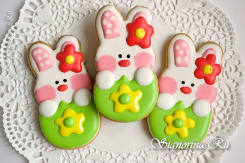 Пасхальные зайчата - детское печенье к Пасхе: фото