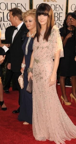 Сандра Балок (Sandra Bullock), платье Jenny Packham