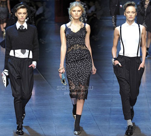 Dolce & Gabbana мода осень-зима 2011-2012