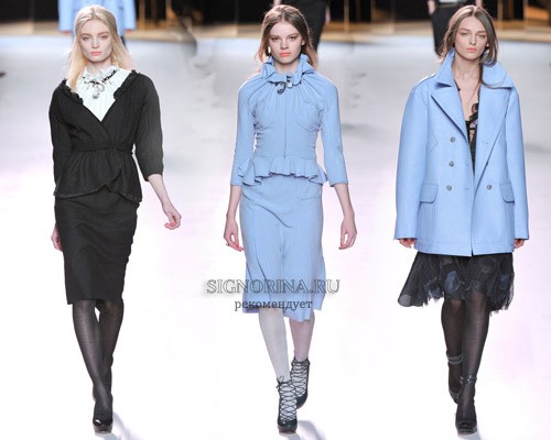 Nina Ricci мода осень-зима 2011-2012