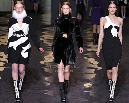 Versace мода осень-зима 2011-2012 