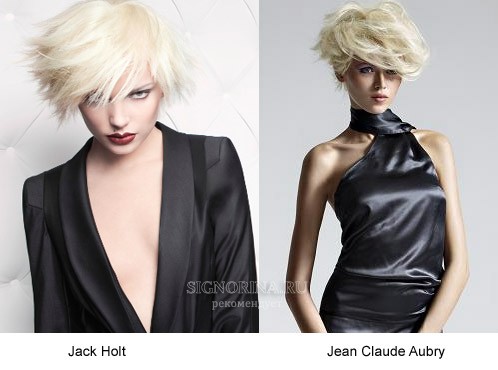 Модные цвета в коллекциях стрижек 2012: блонд