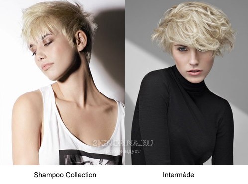Модные цвета в коллекциях стрижек 2012: блонд