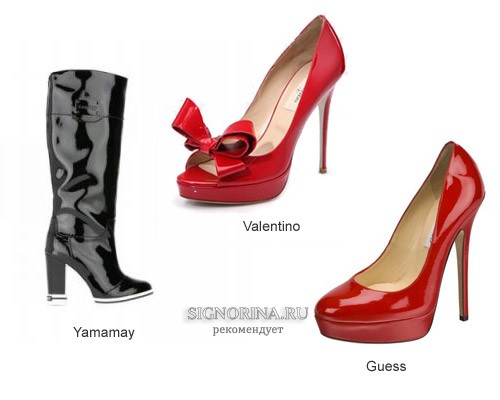 Модная обувь осень-зима 2011-2012: лакированная кожа