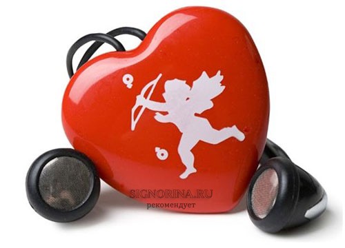 Heart Shaped Cupid MP3 Player Necklace (1 Гб памяти) - стильный плеер-валентинка с амурчиком в виде сердечка, который не только расскажет о вашей любви, но и исполнит звуковое поздравление.
