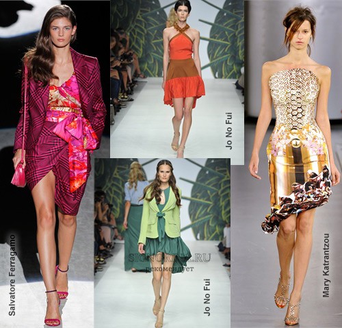 Модные тенденции весна-лето 2012: асимметричные подолы юбок и платьев