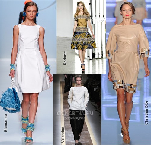 Модные тенденции весна-лето 2012: вырез-лодочка 