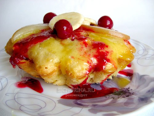 Яблочный кекс с фруктами, рецепт с фото