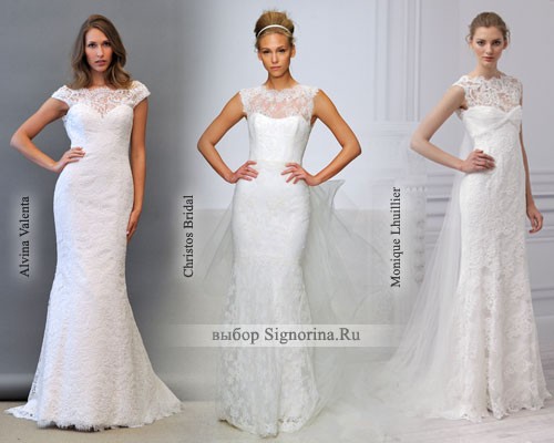 Свадебные платья 2013: кружева