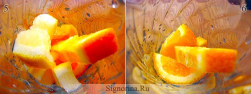 Приготовление апельсинового напитка