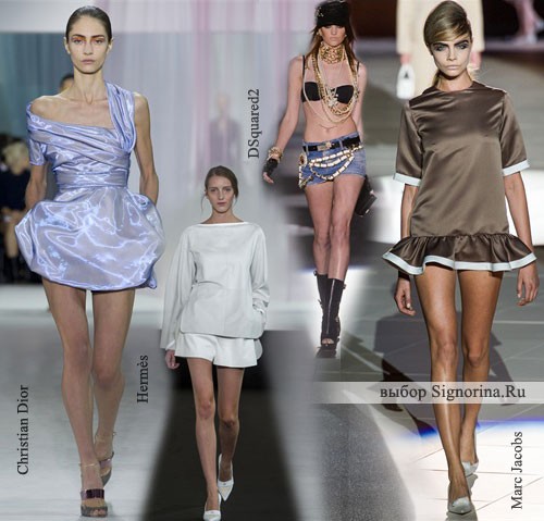 Модные тенденции весна-лето 2013: Длина «супер-мини»