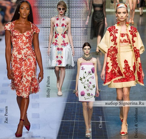 Модные тенденции весна-лето 2013: Нежные цветочные принты