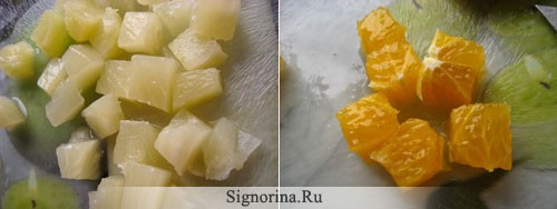 Рецепт приготовления салата с ананасом и плавленым сыром