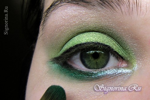 Вечерний макияж для зеленых глаз пошагово: фото 8