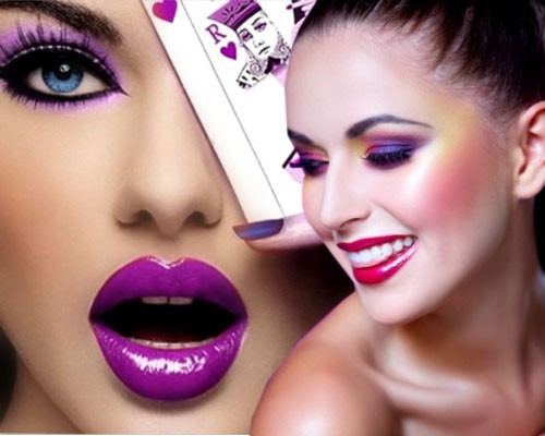 Фиолетовый макияж: фото