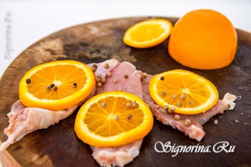 Приготовление свинины с апельсинами пошагово: фото 2