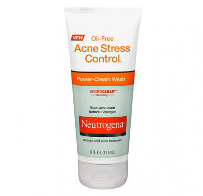 Neutrogena Oil-Free Acne Stress Control, очищающий скраб: фото