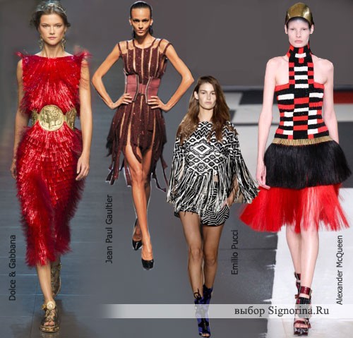Модные тенденции весна-лето 2014: бахрома