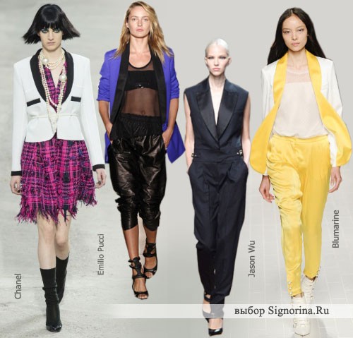 Модные тенденции весна-лето 2014: стильный смокинг