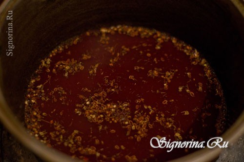 Приготовление гранатового соуса: 10