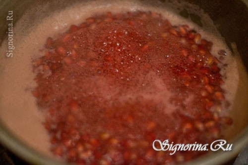 Приготовление гранатового соуса: 6