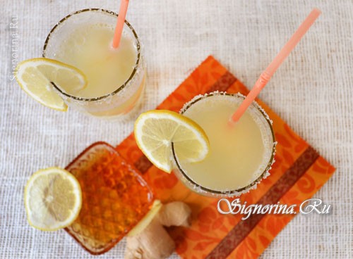 Домашний имбирный лимонад с медом: рецепт с фото