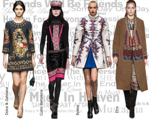 Модные тенденции осень-зима 2014-2015, фото: Фольклор