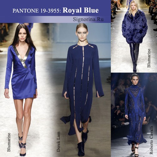 Модные цвета осень-зима 2014-2015 года, фото: Королевский синий (Royal Blue)