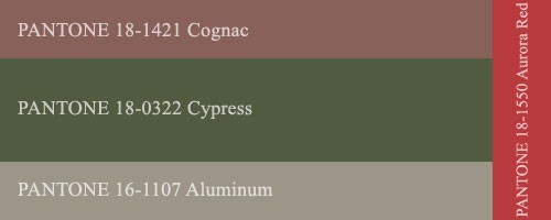 Модные сочетания цветов осень-зима 2014-2015, фото: Кипарис (Cypress)