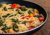 Спагетти с соусом песто: рецепт с фото