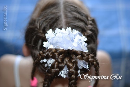 Прическа из косичек для девочки на длинные волосы: фото