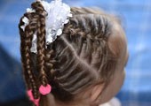 Детская прическа из косичек «Осьминожек» для девочки на длинные волосы