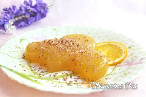 Персиковое желе из сока: фото