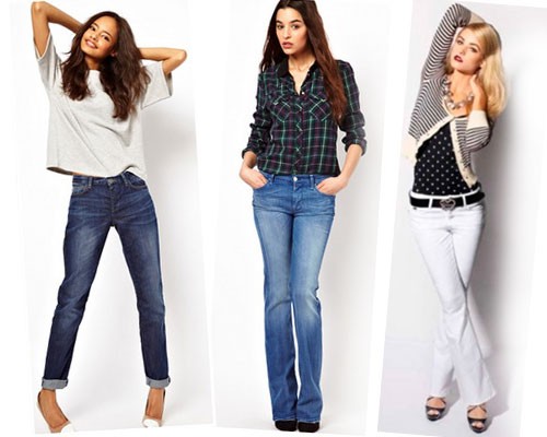 Что носить с классическими прямыми джинсами, фото