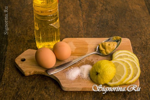 Ингредиенты для майонеза с лимонным соком: фото 2 