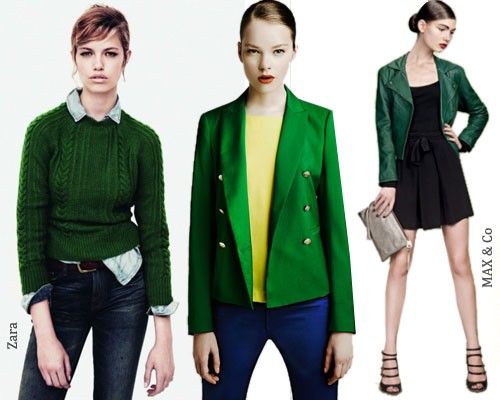 С чем носить зеленый свитер, пиджак и куртку: фото