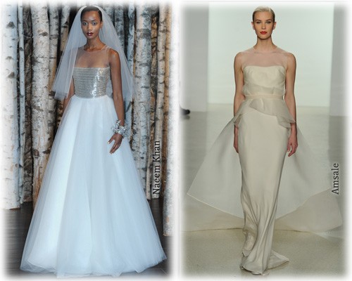 Свадебные платья 2015, фото: разнообразие тканей