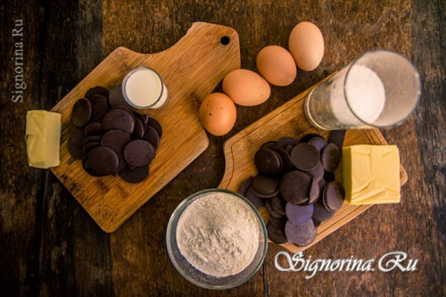 Ингредиенты для шоколадного Брауни: фото 1