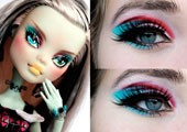 Яркий макияж куклы Монстер Хай (Monster High) на Хэллоуин: урок с пошаговыми фото