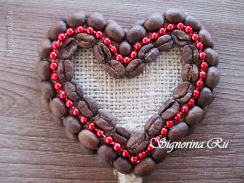 Мастер-класс по созданию топиария-сердца с кофейными зёрнами: фото 24