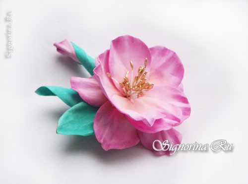Цветок шиповника из фоамирана: фото 