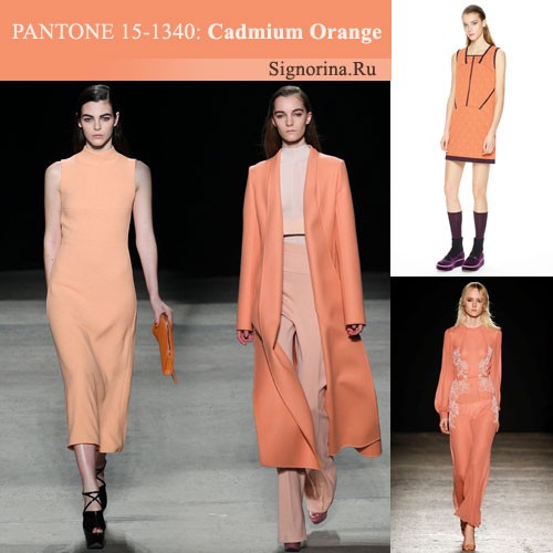 Модные цвета осень-зима 2015-2016 года, фото: Оранжевый кадмий (Cadmium Orange)