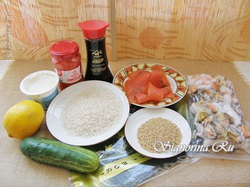 Ингредиенты для приготовления роллов: фото 1