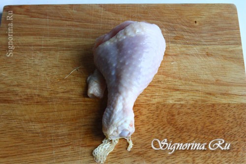 Подготовленная голень курицы: фото 5