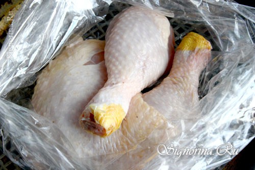 Курица, уложенная в рукав для запекания: фото 6