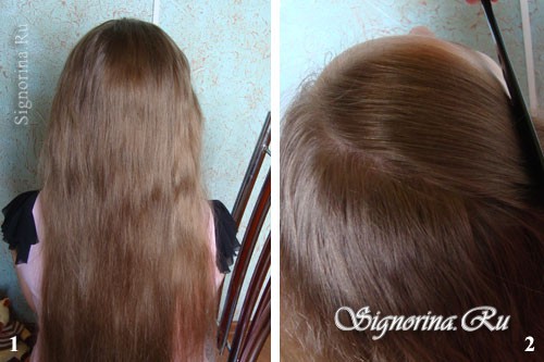 Мастер-класс по созданию прически на выпускной на длинные волосы с укладкой из завитков: фото 1-2