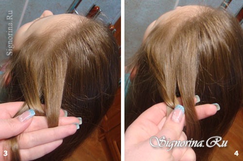 Мастер-класс по созданию двойной французской косы на бок на длинные волосы: фото 3-4